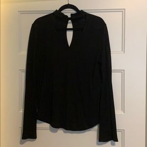 Sanctuary Front Key Hole Black long sleeve, size S